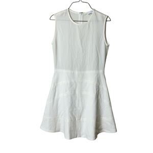 IRO Lillie Jewelneck Sleeveless Dress Off White Ivory Fit & Flare‎ Size 36 US 4